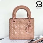 Túi Mini Lady Dior Bag Blush Diamond Calfskin 17CM Siêu Cấp