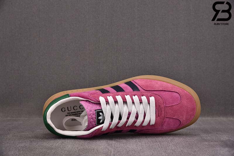 Giày adidas x Gucci Gazelle Pink Siêu Cấp
