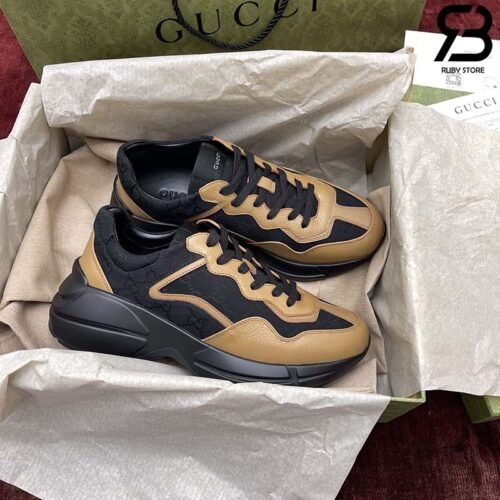Giày Gucci Rhyton Black Gold đen vàng best quality chuẩn