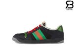 Giày Gucci Screener Black Suede Đen Đỏ Best Quality