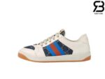 Giày Gucci Screener Blue And Ivory Denim Best Quality
