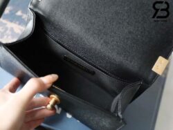 Túi Chanel Boy Small Đen Chevron Da Caviar Khóa Vàng Best Quality