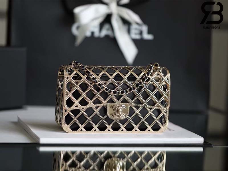 CHANEL  Bags  Chanel Gold Python Medium Shiva Flap Bag Limited  Poshmark