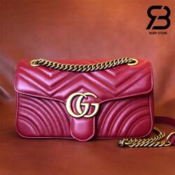 Túi Gucci GG Marmont Small Shoulder Bag Đỏ 26CM Best Quality