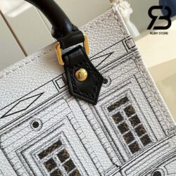 Túi LV Fornasetti Petit Sac Plat Monogram Màu Đen Trắng 17CM Best Quality