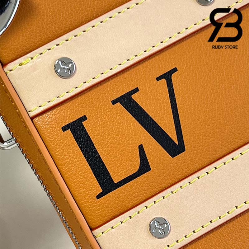 Túi LV Handle Trunk Saffron Calf Leather 21CM Best Quality