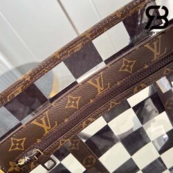 Túi LV Tote Sac Plat Monogram Chess Nâu 40CM Best Quality