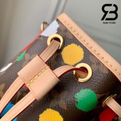 Túi LV X YK Nano Noe Monogram Multicolor Dots 16CM Best Quality