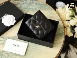 Ví Chanel Classic Flap Wallet Màu Đen Caviar Best Quality