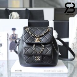 Ba Lô Chanel 22A Duma Backpack Màu Đen Lambskin GHW Best Quality