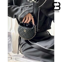 Túi Chanel 23C Mini Pouch Đen Lamskin LGHW 16CM Best Quality