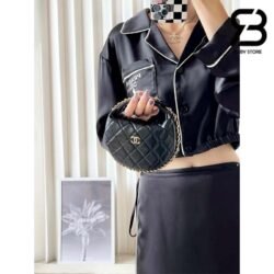 Túi Chanel 23C Mini Pouch Đen Lamskin LGHW 16CM Best Quality