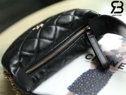Túi Chanel 23C Mini Pouch Đen Lamskin LGHW 16CM Best Quality