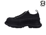 Giày Alexander Mcqueen Tread Slick Lace Up Black Siêu Cấp