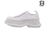 Giày Alexander Mcqueen Tread Slick Lace Up White Siêu Cấp