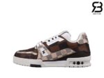 Giày Louis Vuitton LV Trainer #54 Damier Ebene Multi Siêu Cấp