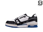 Giày Louis Vuitton LV Trainer SS21 Black Blue Siêu Cấp