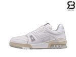 Giày Louis Vuitton LV Trainer White Signature Siêu Cấp