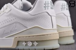 Giày Louis Vuitton LV Trainer White Signature Siêu Cấp