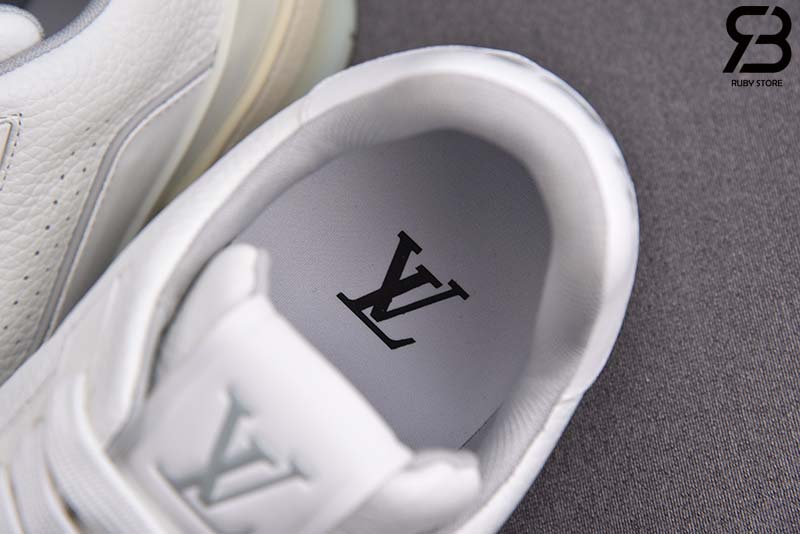 Giày Louis Vuitton LV Trainer White Signature Siêu Cấp