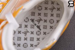 Giày Louis Vuitton LV Trainer Yellow Monogram Denim White Siêu Cấp