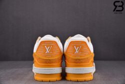 Giày Louis Vuitton LV Trainer Yellow Monogram Denim White Siêu Cấp