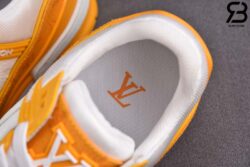 Giày Louis Vuitton LV Trainer Yellow Monogram Denim White Siêu Cấp