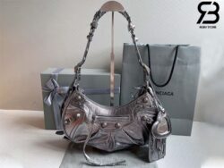 Túi Balenciaga Le Cagole Small Shoulder Bag Metallized In Silver Bạc 33CM SHW Best Quality