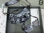 Túi Balenciaga Le Cagole XS Shoulder Bag Graffity Màu Đen 26CM SHW Best Quality