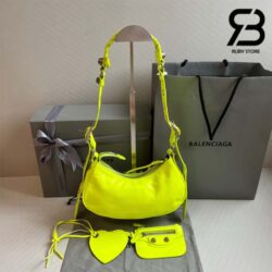 Túi Balenciaga Le Cagole Shoulder Bag Neon Yellow Xanh Chuối 26CM SHW Best Quality