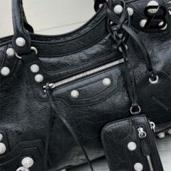 Túi Balenciaga Neo Cagole City Hand Bag With Rhinestone Màu Đen SHW 39CM Best Quality