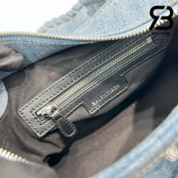 Túi Balenciaga Neo Cagole City XS Hand Bag With Rhinestone Màu Xanh Denim 26CM Best Quality
