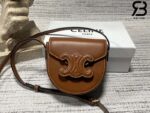 Túi Celine Mini Besace Cuir Triomphe In Smooth Calfskin Tan Best Quality