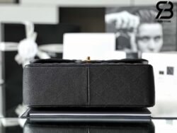 Túi Chanel Classic Large / Jumbo Màu Đen Caviar Khóa Vàng 30CM Best Quality