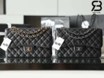 Túi Chanel Classic Large / Jumbo Màu Đen Caviar Khóa Bạc 30CM Best Quality