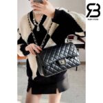 Túi Chanel Classic Large / Jumbo Màu Đen Lamskin Khóa Vàng 30CM Best Quality