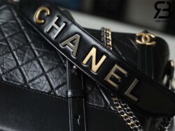 Túi Chanel Gabrielle Large Hobo Bag Màu Đen Calfskin Logo Handle Strap 28CM Best Quality
