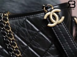 Túi Chanel Gabrielle Large Hobo Bag Màu Đen Calfskin Logo Handle Strap 28CM Best Quality