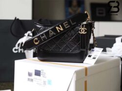 Túi Chanel Gabrielle Small Hobo Bag Màu Đen Calfskin Logo Handle Strap 20CM Best Quality