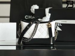 Túi Chanel Gabrielle Small Hobo Bag Màu Trắng Đen Calfskin 20CM Best Quality