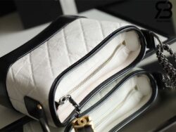 Túi Chanel Gabrielle Small Hobo Bag Màu Trắng Đen Calfskin 20CM Best Quality