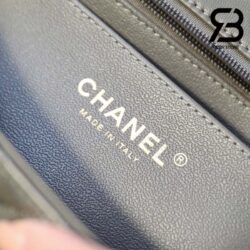 Túi Chanel Mini Flap Bag With Top Handle Màu Xám Lamskin Khóa Vàng 20CM Best Quality