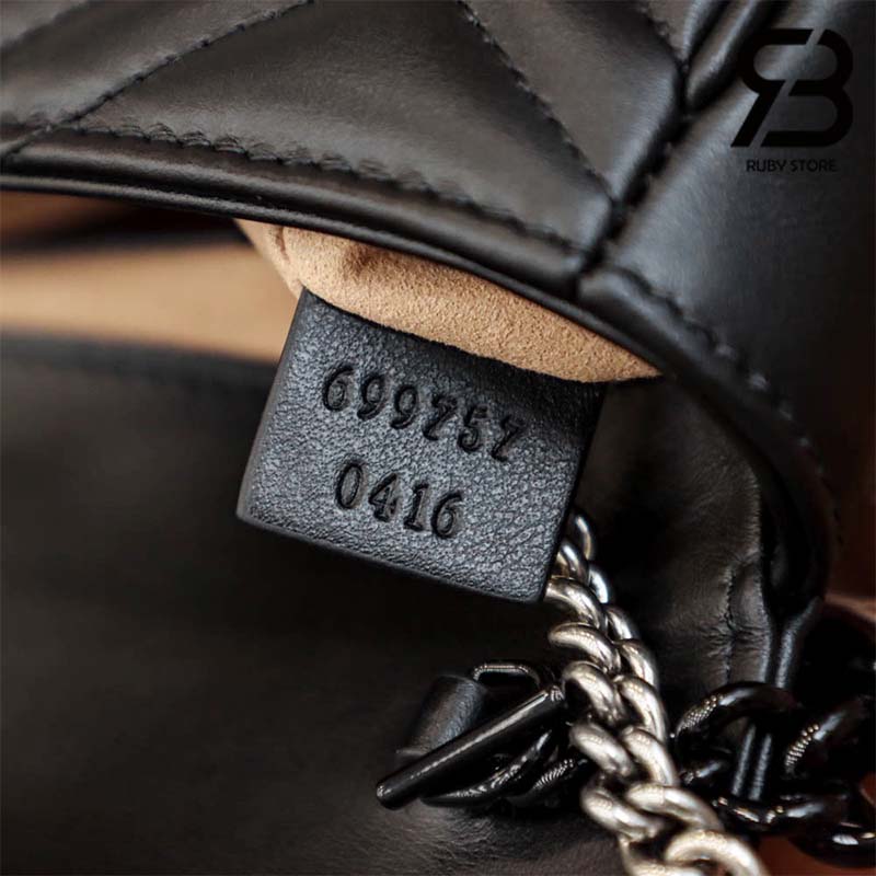 Túi Gucci GG Marmont Belt Bag Đen 16CM Best Quality