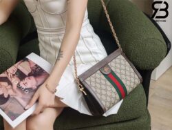 Túi Gucci Ophidia GG Small Shoulder Bag GG Supreme Nâu Be Best Quality
