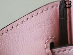 Túi Hermes Birkin 25 Hồng Sakura 3Q Da Swifl PHW Best Quality