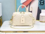 Túi LV Petite Malle Souple Monogram Empreinte Kem Best Quality