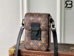 Túi LV S-Lock Vertical Wearable Wallet Màu Nâu Monogram Macassar Best Quality
