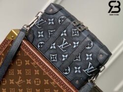 Túi LV Solf Trunk Wallet Bag Màu xám Charcoal Leather 22CM Best Quality