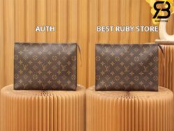 Túi LV Toiletry Pouch 26 Monogram Nâu 25CM Best Quality