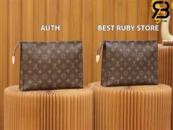 Túi LV Toiletry Pouch 26 Monogram Nâu 25CM Best Quality